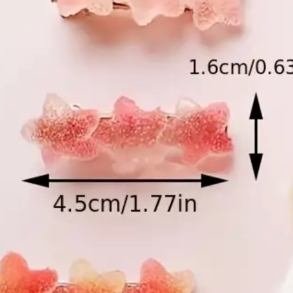 NWOT 🥀 Cute Girls Gradient Jelly Star Hair Clip - Picture 2 of 8